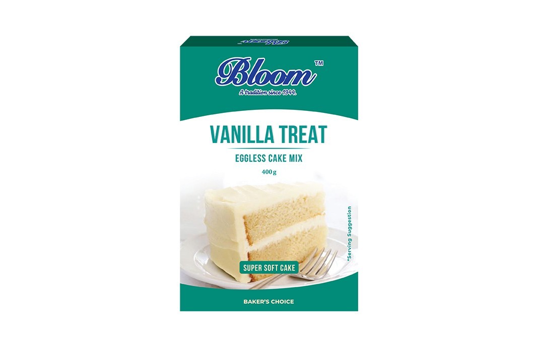 Bloom Vanilla Treat Eggless Cake Mix   Box  400 grams